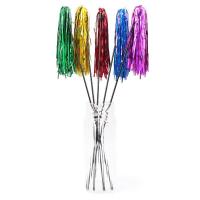 Varita de juguete con cinta colorida para gatos, varita de plástico para mascotas, juguete interactivo, 5 piezas - details 3