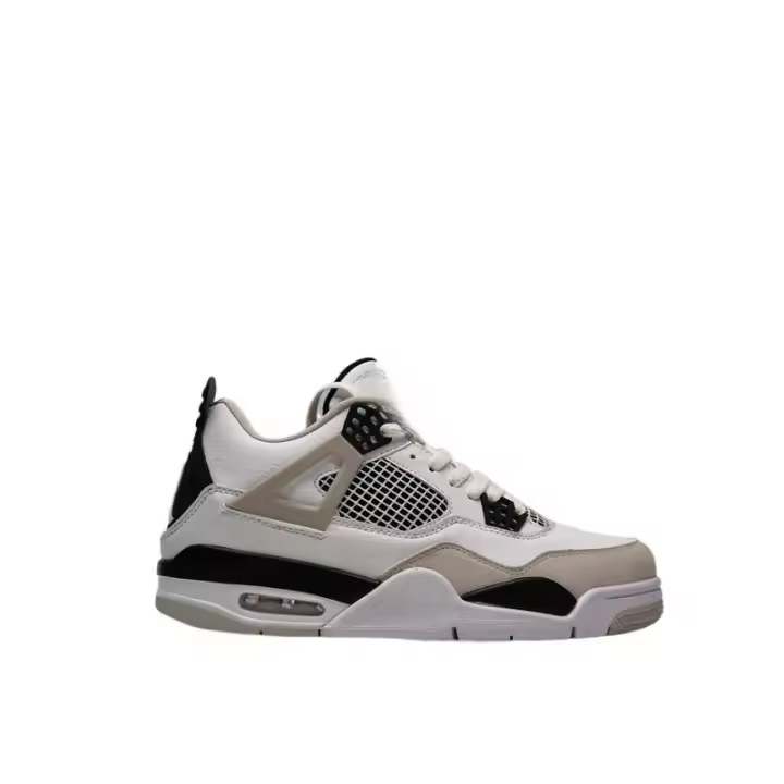 Zapatos de Baloncesto para Hombres Resistentes al Desgaste Estilo Retro Militar Negro - 1