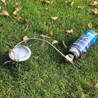 Adaptador de quemador para senderismo y acampada al aire libre, conector de estufa tipo dividido, adaptador de cilindro de gas de apagado automático - details 4