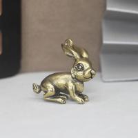 Estatuillas de latón del zodiaco chino 12, año Lunar del Dragón 2024, conejo, Tigre, caballo, Animal, Hada, decoración del hogar, adornos en miniatura - details 9