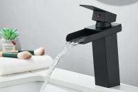 Grifo de cascada, grúa de acero inoxidable para baño, lavabo, grifo mezclador - details 0