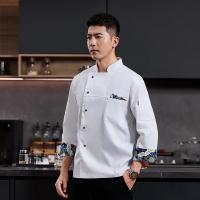 Uniforme de Chef blanco, abrigo de Chef de manga larga, camiseta, chaqueta de cocina de Chef de Hotel, restaurante, panadería, ropa de cocina transpirable con logotipo - details 7