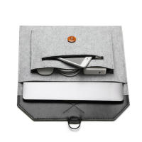 Funda para portátil de 11,6/13/14/15 ", funda de fieltro ultraligera para tableta y portátil, funda con múltiples bolsillos, maletines para Apple Macbook/Asus - details 2