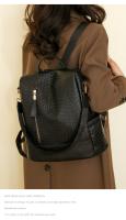 Mochilas de patrón tejidas de cuero suave para bolsos de moda para mujeres y mochilas de gran capacidad para mujeres - details 13