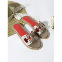 Sandalias de moda de verano 2025, chanclas de playa de una tira, zapatos planos de viaje para mujer - details 70