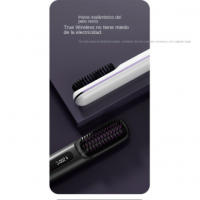 "Cepillo Rectificador Nuevo Inalámbrico con Iones Negativos, Moderno y Portátil, Suave para Cabello Liso y Brillante, Protector - details 3
