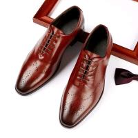 2025 Moda de talle alto de cuero estilo casual para caminar para hombres zapatos de vestir de boda, fiesta y oficina - details 3