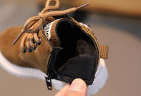 Botines de cuero para niños, botas de cuero para niños, botas Martin para niños pequeños, zapatos antideslizantes impermeables para bebés - details 16