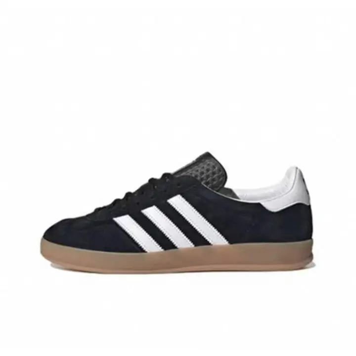 Buroalma Zapatilla gazelle Sneaker Mujer Zapatillas Dexter de tres rayas de piel auténtica Talla 36-45 - 1