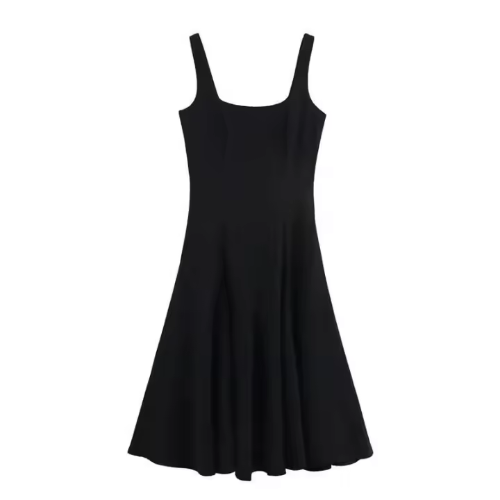 OUWU-Vestido largo de moda para mujer, elegante vestido midi sin mangas con diseño sin espalda y cuello en U, vestidos de fiesta en la playa para verano - 1