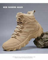 Zapatos de senderismo para hombre, zapatillas tácticas de cuero de gamuza, resistentes al desgaste, senderismo, caza - details 11