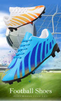 Zapatos de fútbol de marca para hombre, botines de fútbol para exteriores para niños, zapatillas de entrenamiento antideslizantes transpirables, zapatillas de fútbol sala para césped - details 2