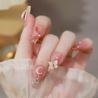 Pack de 24 piezas uñas removibles media y larga manicura parche uñas postizas - details 16