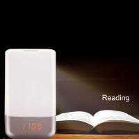 Despertador con luz LED Digital, reloj despertador con cambio de Color, lámpara de mesita de noche, luces nocturnas táctiles, simulan el amanecer, reloj de escritorio - details 5