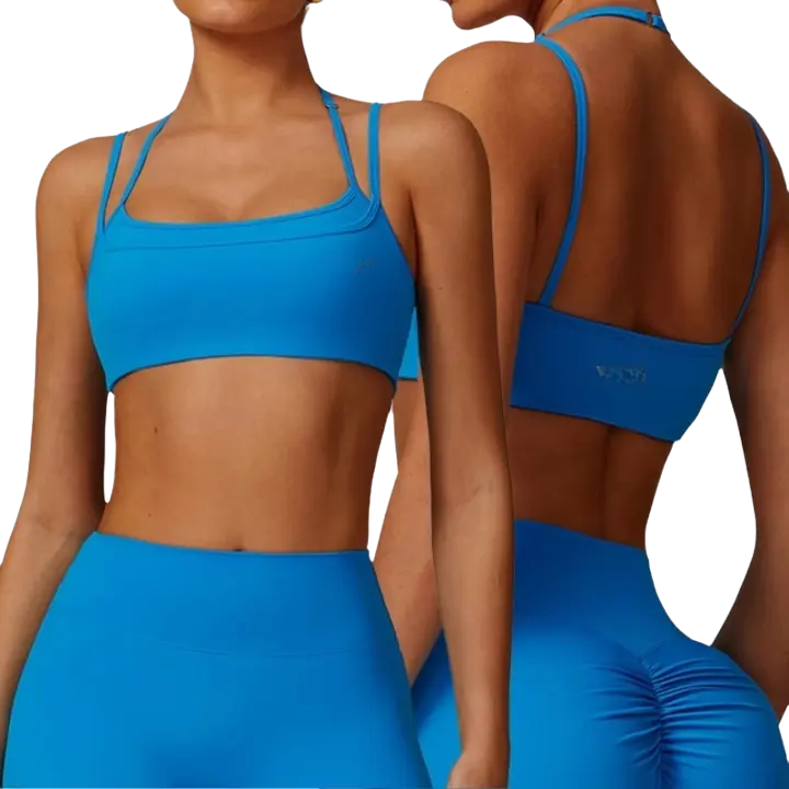 Sujetador Deportivo de Alta Soporte Estilo de Capa Múltiple Ideal para Yoga, Gimnasio, Correr - 1