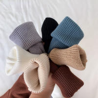 Women autumn winter solid knitted pullovers basic slim sweater undershirt - details 1