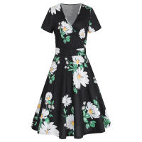 2025 Primavera/Verano Nuevo vestido francés para mujer con falda con vuelo grande - details 63