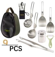 Juego de utensilios de cocina plegables para exteriores, utensilios de cocina para Picnic, Camping, con bolsa - details 6