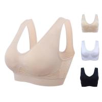 Chaleco deportivo transpirable para mujer, sujetador absorbente para el sudor, almohadilla a prueba de golpes, Top deportivo para pista y campo, gimnasio, correr, Fitness - details 1