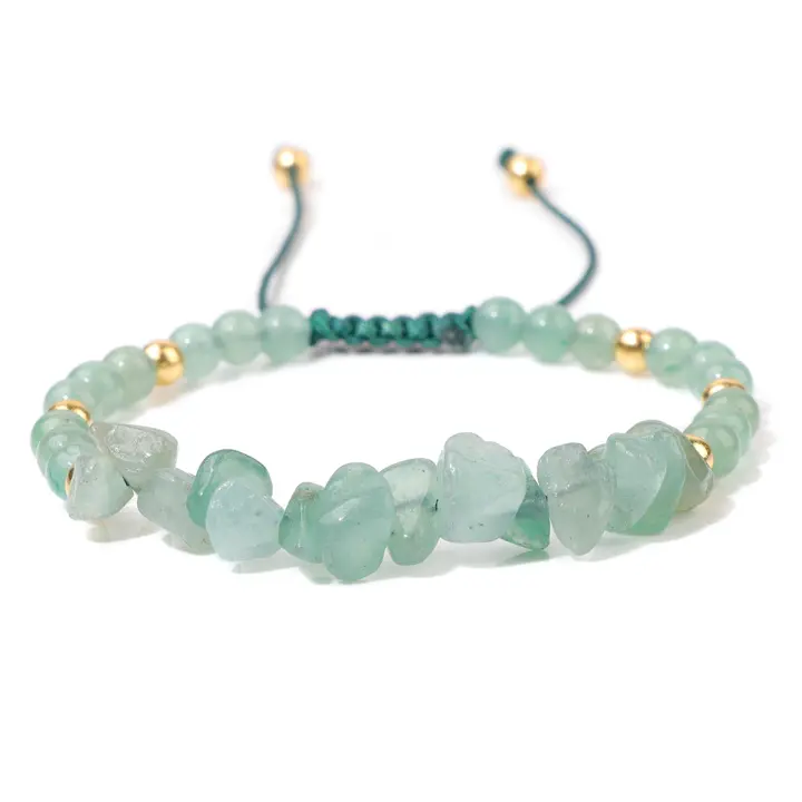 Pulsera de cuentas de turmalina negra Natural, pulseras de cuentas de piedras preciosas de cuarzo curativas, joyería ajustable para hombres y mujeres - 1