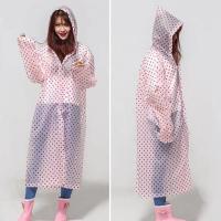 Chubasquero largo grueso de EVA para adultos, Poncho no desechable, impermeable, transparente, 1 piezas - details 0