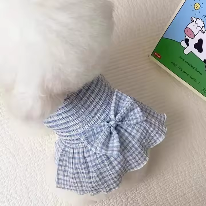 Vestido fresco de verano con mangas para perros, ropa para cachorros Ence y artículos para mascotas Bichon Yorkie, ropa deportiva - 1
