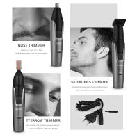 Kemei-recortador de vello Facial para nariz, limpiador de precisión con máxima comodidad para hombres, para nariz, orejas, cejas, cuello y patillas - details 14