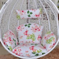 Funda de Cojín de Silla de Huevo Colgante de Color Sólido Floral y Estriado + Funda de Almohada de Exterior (Sin Relleno) para Jardín Lounger - details 18