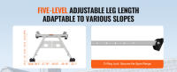 SucceBuy Estabilizador de escalera, separador de escalera de extensión de pies ajustables, accesorios de escalera de pared de alta resistencia para canalón de techo - details 3
