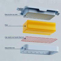 Caja de jabones multifuncionales, jabones rápidos, plato de drenaje para el baño del hogar - details 5
