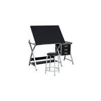 Mesa de Dibujo Inclinable Mesa de Pintura Multifuncional Escritorio con Tapa de Cristal 104x 60x 80cm para Arte Estudio con Tablero Ajustable de 0 °   un 60 ° - details 8