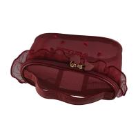 Bolso Simple de malla para cosméticos, bolsa de lavado con cremallera, bolsa de almacenamiento de malla, bolsa de pañuelos, organizador de artículos de tocador de gran capacidad para mujer - details 17