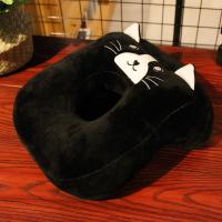Cómoda almohada de felpa para siesta con dibujos animados, Agujero hueco, patrón de animales, almohada de descanso para escritorio, almohada para dormir reparador resistente al desgaste para oficina - details 6