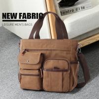 Bolso de mensajero de lona para hombre, bandolera Unisex, bolso de hombro para viaje, trabajo, universidad, Vintage, maletín - details 3