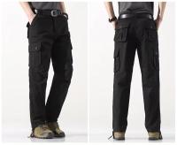 Pantalones cargo tácticos para hombre, ropa de algodón para exteriores de gran tamaño, pantalones de senderismo de camuflaje - details 4