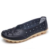 Zapatos planos de cuero sin cordones para mujer, mocasines cómodos, informales, a la moda - details 4