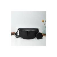 Riñoneras de media luna para mujer, bolso de pecho informal de cuero PU con monedero pequeño, bolsos cruzados de viaje de gran capacidad - details 5