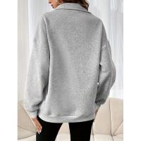 Top suelto para mujer, sudaderas, suéter liso, ropa informal de estilo coreano japonés - details 4