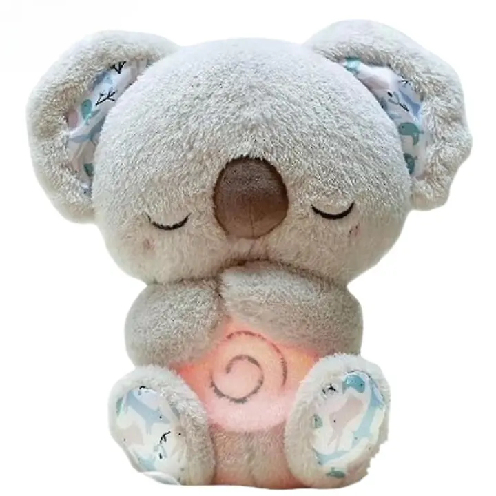 Peluche de Koala Calmante Nutria de Respiración Portátil con Música Lig - 1