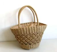 Popular bolso de playa tejido con agujeros de paja para verano, carteras, bolsos de mano profesionales para mujer, bolsos de mano para mujer - details 2