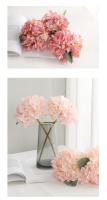 Ramo de hortensias de tela de seda DIY, paquete de flores artificiales Retro Vintage, decoración de boda de flores falsas - details 20
