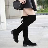 Otoño E Invierno De Las Mujeres Nuevas Botas De Rodilla De Tacón Medio Mate, Botas De Tacón Grueso Para Mujer - details 3