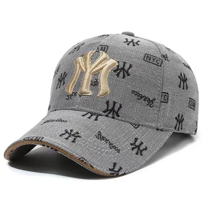 Gorra de Béisbol Ajustable de Color Sólido para Niños y Niñas con Bordado de Letras para Primavera y Verano Deportes al Aire Libre en Color Algodón Transpirable - 1