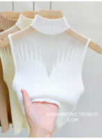 Top de Malla Acolchado Vestido Chic Sin Mangas para Mujer Estilo Callejero Moderno Moda Deportiva - details 13