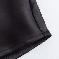 Vestido largo plisado sin mangas para mujer, prenda de seda con textura satinada, cuello redondo, elegante y a la moda - details 45