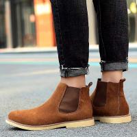 2025 Botas de ante italiano para hombre, zapatos de cuero informales, estilo para caminar - details 6