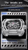 Reloj de Muñeca Mecánico de Lujo para Hombres Automático, Tonneau Deportivo, Carcasa de Silicona, Marca Fairwhale - details 1