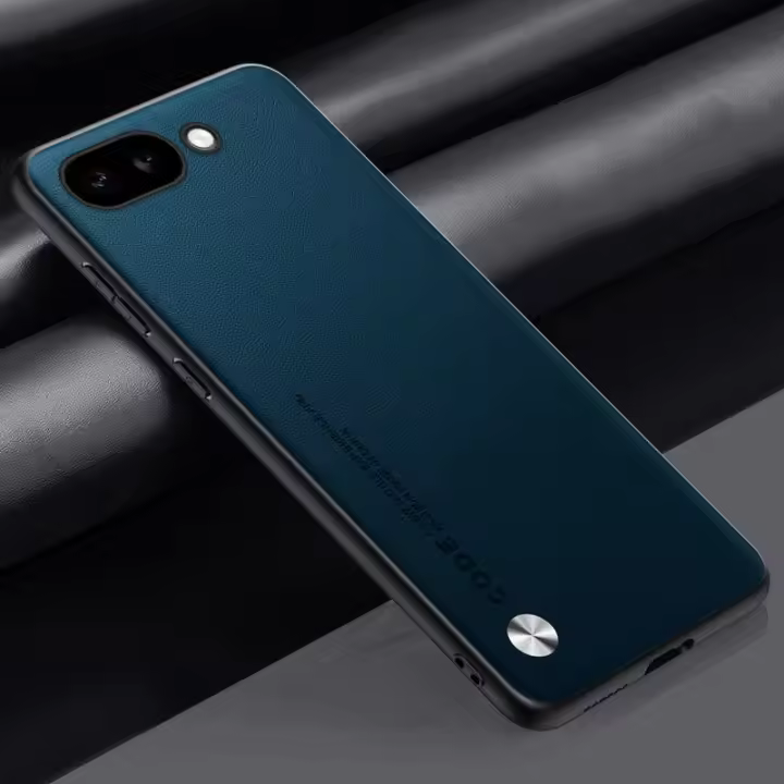 Funda de lujo de cuero PU para Google Pixel 9A Cubierta trasera de silicona mate - 1