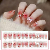 Kit de uñas de Gel de corazón con clase, Kit de manicura de dedos artificiales para bricolaje en casa, pegamento largo - details 5