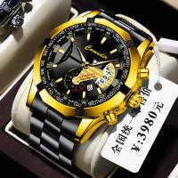 Hombre calendario a prueba de agua brillante reloj no mecánico con esfera grande - details 3